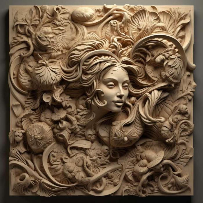 نموذج ثلاثي الأبعاد لآلة CNC 3D Art 